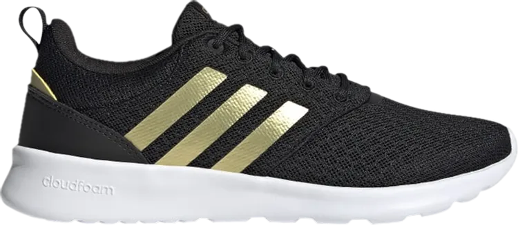 Adidas Wmns QT Racer 2.0 'Black Gold Metallic' sneakers, black