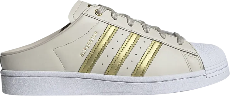 Adidas Wmns Superstar Mule 'Bliss Gold Metallic', cream