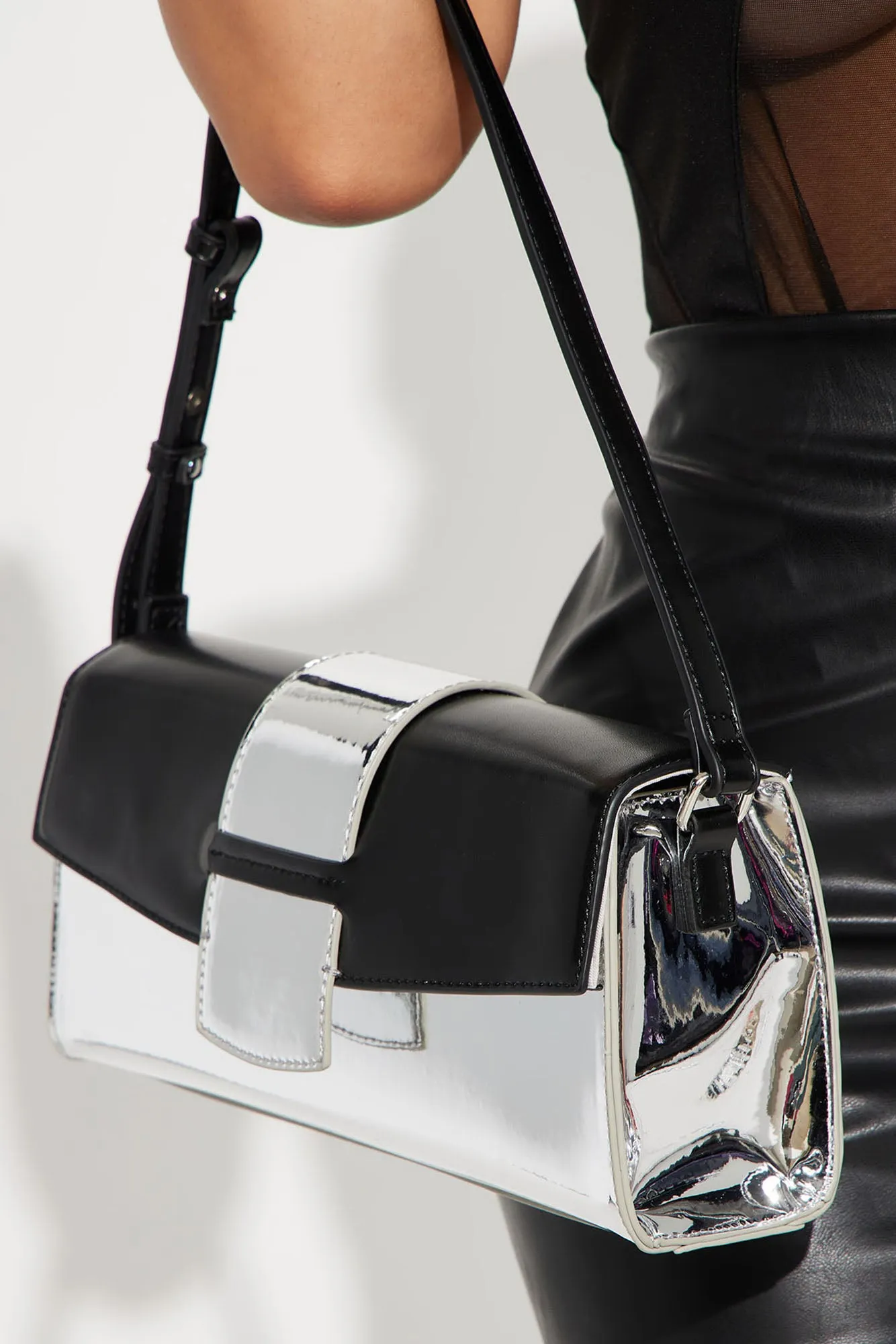 Another World Shoulder Bag - Silver/Black