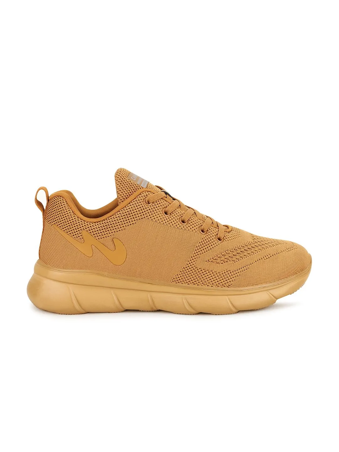 Campus Men Tan Mesh Running Shoes
