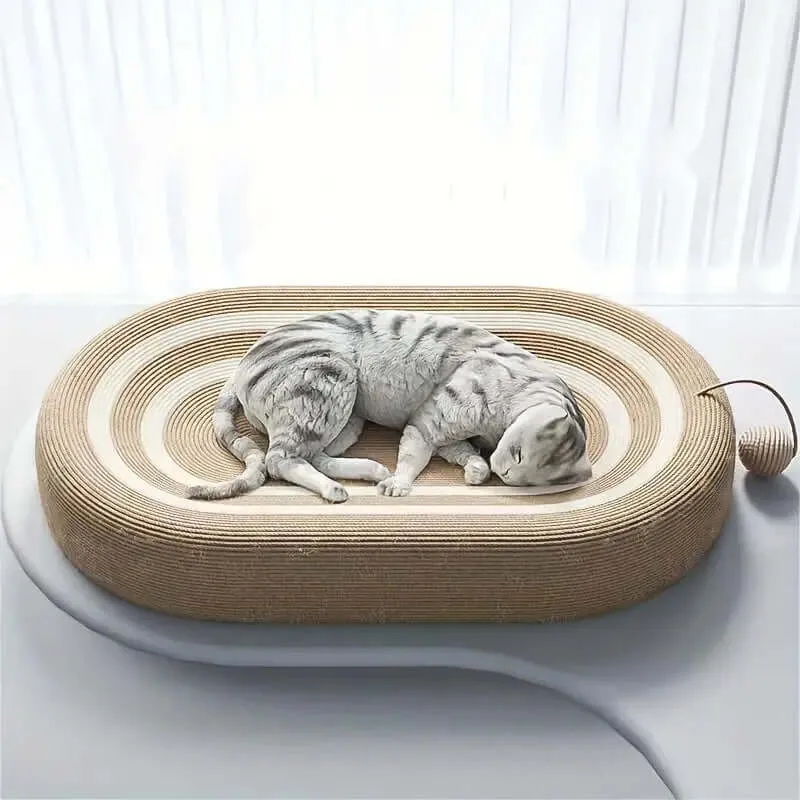 Cat Scratching Bed - Durable Sisal Scratcher Board