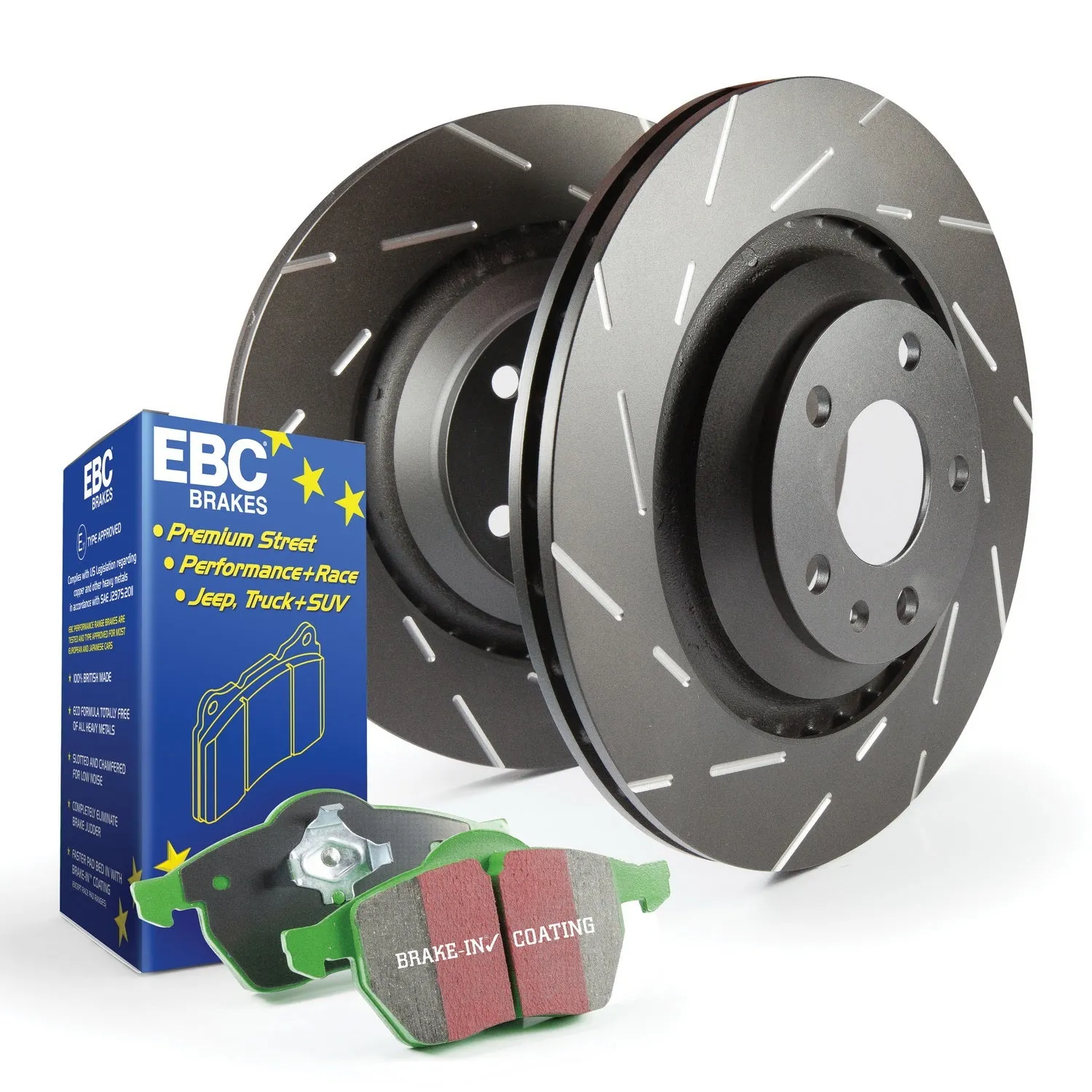 EBC Brakes S2KR2378 S2 Kits Greenstuff 2000 and USR Rotors