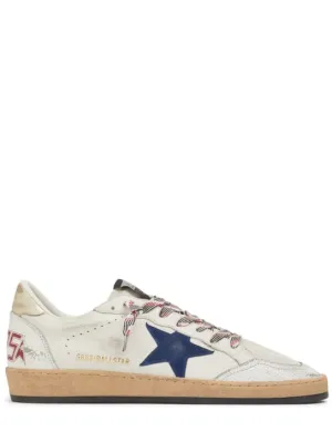 Golden Goose   Ballstar metallic star leather sneakers 