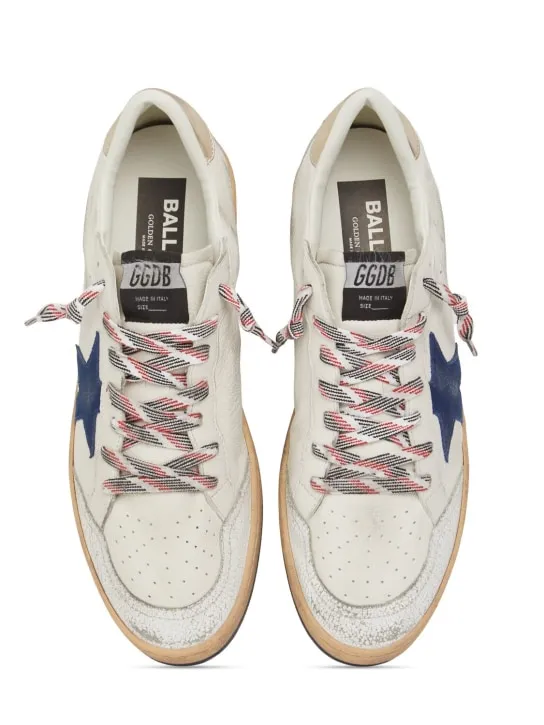Golden Goose   Ballstar metallic star leather sneakers 