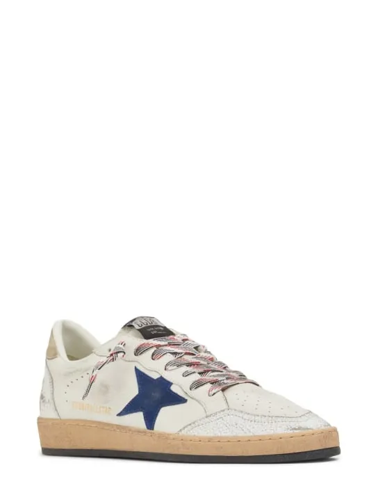 Golden Goose   Ballstar metallic star leather sneakers 