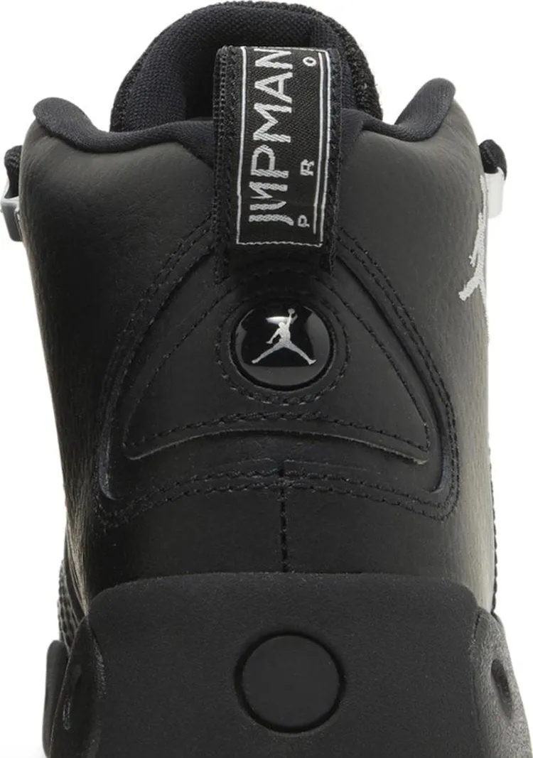 Jordan Jumpman Pro GS Black Metallic Silver Sneakers, black