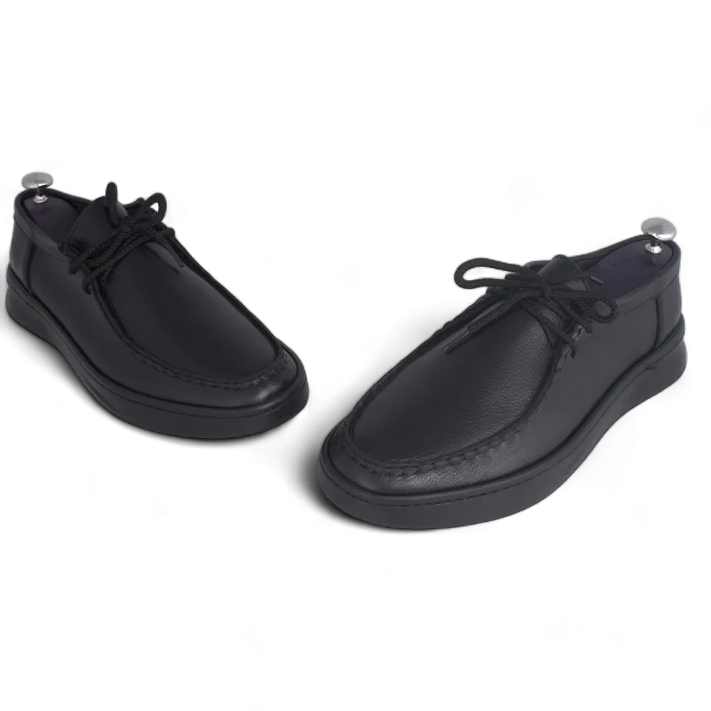 Medical casual shoe / 100% nubuck genuine leather / black color  -8748